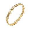 304 Stainless Steel Crystal Rhinestone Hinged Cuff Bangles SA-CBAB92B-17G-2