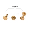Luggage Leather Belt Brass Craft Solid Screw Rivet KK-WH0004-8mm-01C-2