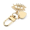 Evil Eye Resin Pendant Decorations for Women KEYC-WH0032-24A-2
