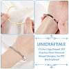 3Pcs 3 Colors Egg Shaped 201 Stainless Steel Grooved Hinged Bangles STAS-UN0055-67A-4