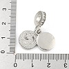 Rack Plating Alloy Enamel Flat Round with Sun European Dangle Charms FIND-B034-08P-02-3