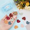 CHGCRAFT 12Pcs 6 Colors Handmade Polymer Clay Cabochons CLAY-CA0001-17-3