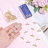 40Pcs Alloy Stud Earring Findings MAK-SC0001-47-3