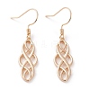 Brass Dangle Earrings EJEW-B002-05G-1