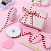 2Roll Valentine's Day Polycotton(Polyester Cotton) Ribbon OCOR-HY0001-52-2