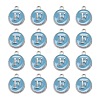 Platinum Plated Alloy Enamel Charms ENAM-S118-04F-P-2