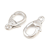 Brass Micro Pave Clear Cubic Zirconia Swivel Lobster Claw Clasps KK-P353-01P-2
