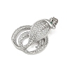 Brass Micro Pave Cubic Zirconia Pendants KK-R230-04P-2