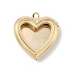 Heart Brass Locket Pendants KK-K414-12A-G-1