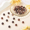 45Pcs 3 Colors Round Silicone Focal Beads SIL-TAD0001-01G-5