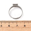 Adjustable 304 Stainless Steel Finger Rings Components SA-CBA8B85-08A-P-2