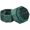 Velvet Cover Plastic Couple Ring Box VBOX-WH20003-001H-1