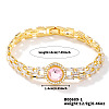 Minimalist Brass Rhinestone Chain Bracelets for Women OD4455-1-1