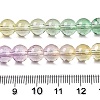 Baking Painted Transparent Glass Beads X-DGLA-M001-8mm-02-5