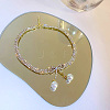 Craftdady 2 Colors Electroplate Brass Rhinestone Strass Chains CHC-CD0001-05-13