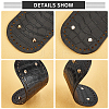 WADORN® 3Pcs 3 Style PU Leather Flat Round Bag Bottom FIND-WR0004-43A-2