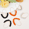 3 Pairs 3 Colors Glass Seed Woven Beads Hoop Earrings EJEW-AN0003-74-7