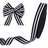 Polyester Stripe Ribbons SRIB-WH0011-326D-1