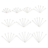 1000Pcs 10 Style 304 Stainless Steel Eye Pins STAS-UN0024-72-1