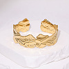 Textured 304 Stainless Steel Cuff Bangles for Women FS-WG3DC78-01-2