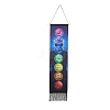 Chakra Theme Linen Wall Hanging Tapestry DJEW-B006-03B-1