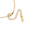 304 Stainless Steel Pendant Necklaces NJEW-T018-22G-2