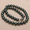 Dyed Shell Pearl Round Beaded Necklaces for Women WG18377-53-1