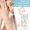 12 Sets Brass Toggle Clasps KK-GO0002-23-2