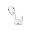 925 Sterling Silver Letter Charms LS-STER-C012-01S-W-1