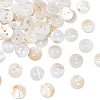 60Pcs 2-Hole Natural Shell Buttons BUTT-SP0001-16-1
