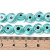 Handmade Evil Eye Lampwork Beads Strands LAMP-G164-10B-01-4