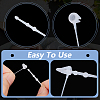 Plastic Hang Tag Fasteners FIND-WH0139-315B-01-4