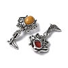 Angel Brass Natural Mookaite Pendants KK-D361-02AS-12-2