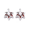 Alloy with ABS Imitation Pearl & Crystal Rhinestone & Acrylic Pendants PALLOY-Q466-04P-03-1