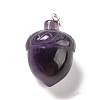 Natural Amethyst Pendants G-M393-01P-04-2