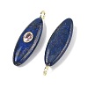Dyed Natural Lapis Lazuli Pendants G-D357-01F-2