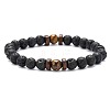 Sparkling Stone Volcano Stone Black Iron Stone Bracelet Couple Bracelet Personalized Bracelet YS6275-6-1