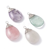 Natural Mixed Stone Pendants PALLOY-JF01103-1