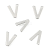 Tarnish Resistant 304 Stainless Steel Letter Charms STAS-O072-V-2