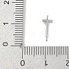 304 Stainless Steel Letter Connector Charms STAS-M108-01P-20-3