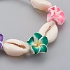 Cowrie Shell Anklets/Bracelets AJEW-AN00243-2