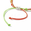 Waxed Polyester Multi-strand Bracelet BJEW-B065-04-4