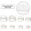 CHGCRAFT 240Pcs 8 Style Brass Linking Rings FIND-CA0006-05AB-2