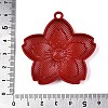 Spray Painted Alloy Big Pendants PALLOY-T092-81A-3