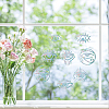 Waterproof PVC Colored Laser Stained Window Film Adhesive Stickers DIY-WH0256-025-7