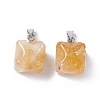 Natural Citrine Pendants G-C002-02G-3