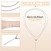 10Pcs Cotton & Metallic Cord Necklace Making NJEW-TAC0054-4