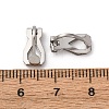 316 Surgical Stainless Steel Clip-on Earring Findings STAS-P397-02P-3