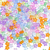 320Pcs 8 Colors Transparent Acrylic Beads MACR-PA0001-25-7