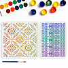 MAYJOYDIY US 1 Set PET Hollow Out Drawing Painting Stencils DIY-MA0002-92-1